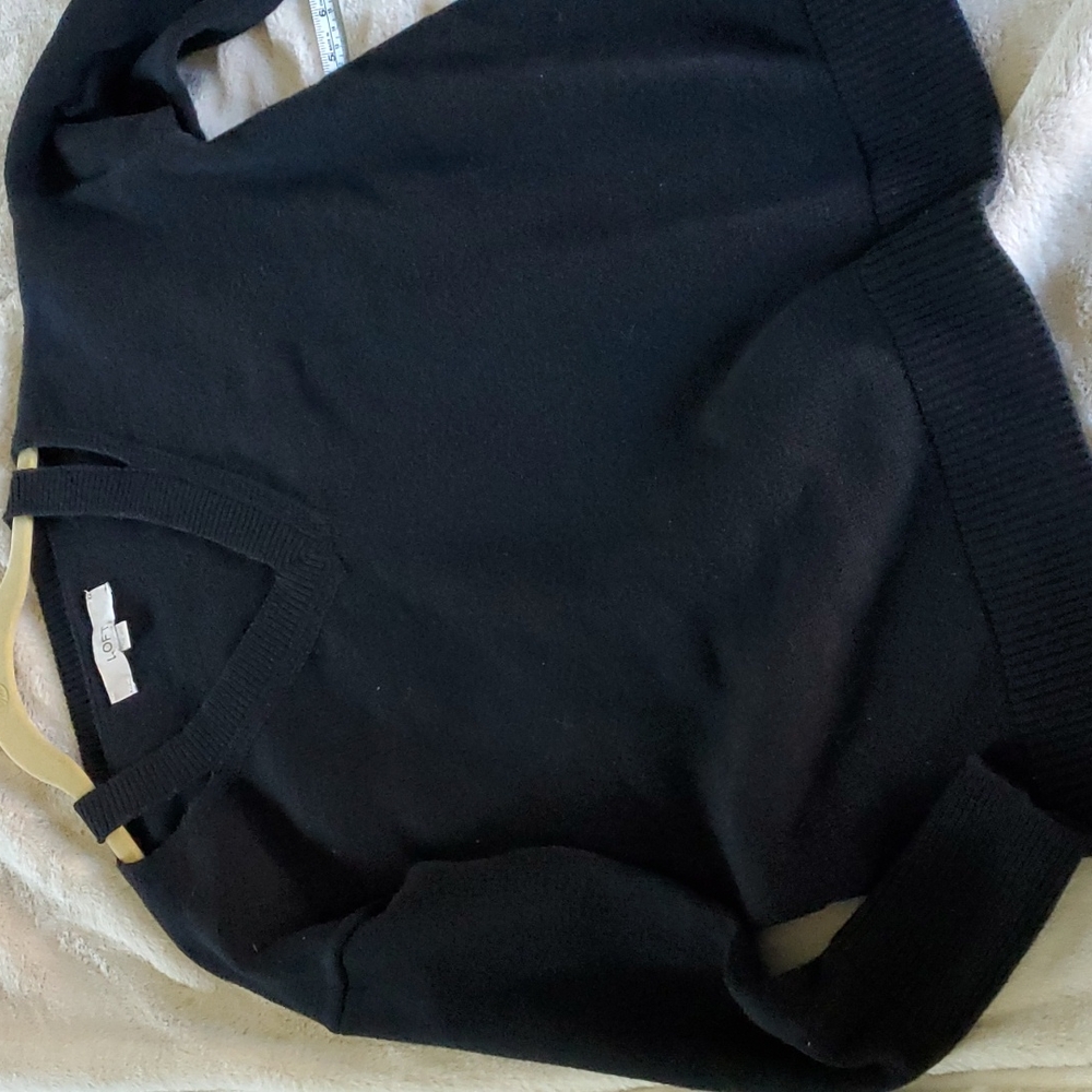 LOFT black long sleeve sweater. Size XS - Picture 1 of 6
